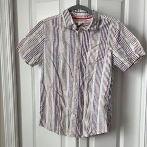 Cat & Jack Multicolor Striped Button Down Shirt